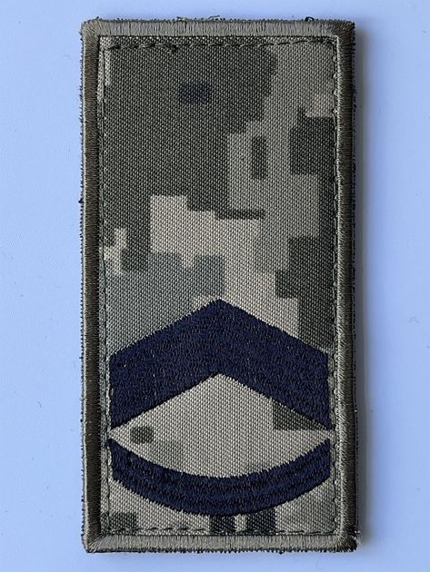 Погон на липучке. Штаб-сержант. 100 х 50 мм. пиксель (133095) - изображение 1
