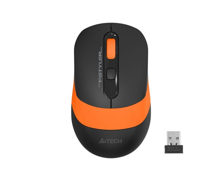 Мышь A4Tech Fstyler FG10 2000dpi Black+Orange, USB, Wireless - изображение 1