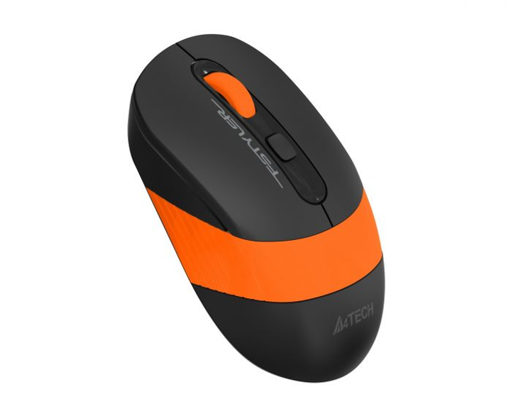 Мышь A4Tech Fstyler FG10 2000dpi Black+Orange, USB, Wireless - изображение 2