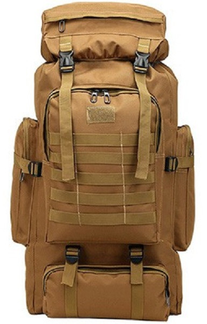 Рюкзак тактический MHZ L01 70 л, песочный - изображение 1