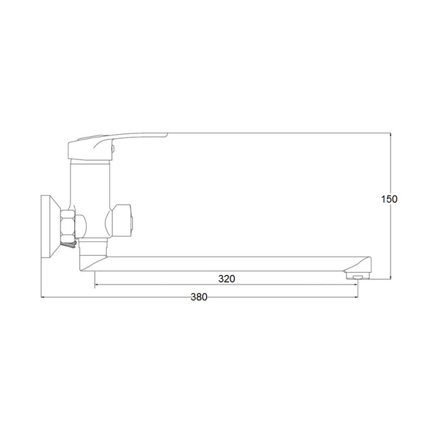 Смеситель для ванны GF (CRM)S-13-005N kr2005 (GFCRMS13005N) – фото ...
