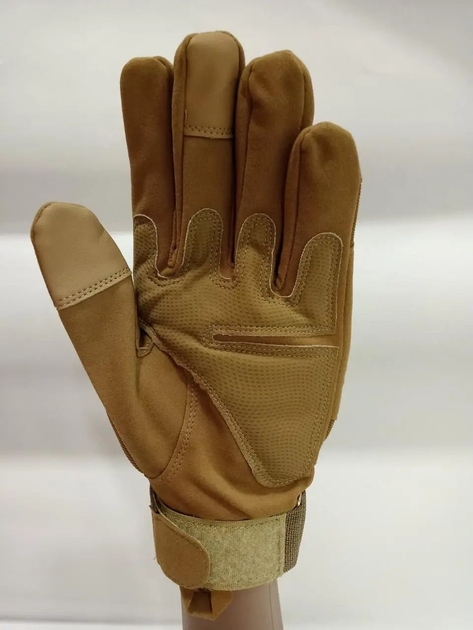Перчатки тактические полнопалые с защитой M койот 043-3-2022 - изображение 2