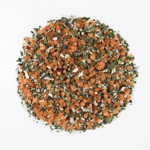Соль на основе свежих трав Chili Red (соль с перцем чили и травами: лук, кинза, базилик, имбирь, темьян, розмарин, черный перец, кориандр) (150г) - изображение 2