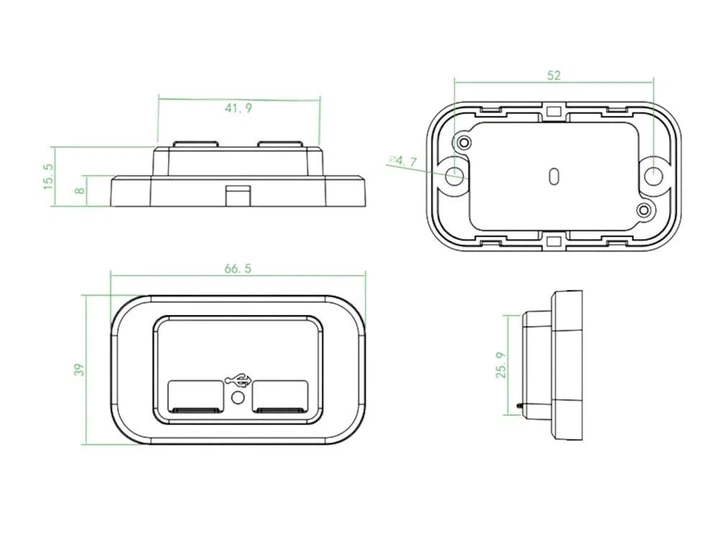 Накладная панель USB зарядка QC3.0 + PD Type-C - изображение 4