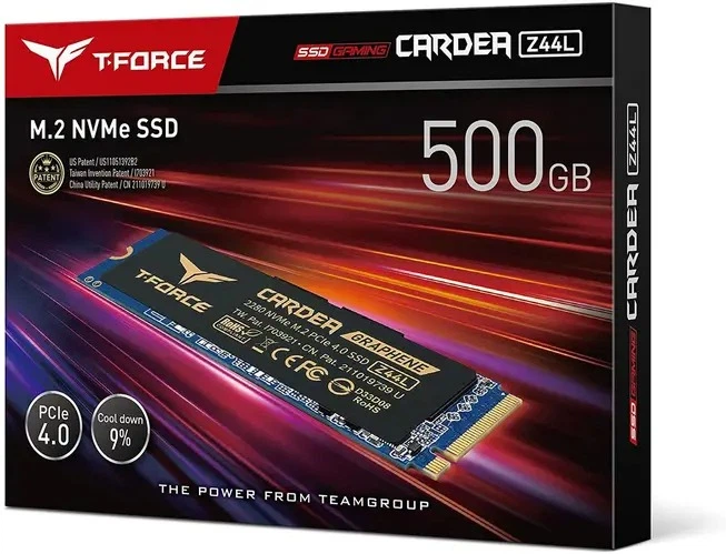 Dysk SSD Team Group Cardea Z44L 500GB M.2 NVMe PCIe 3D 3D NAND TLC (TM8FPL500G0C127) - obraz 2