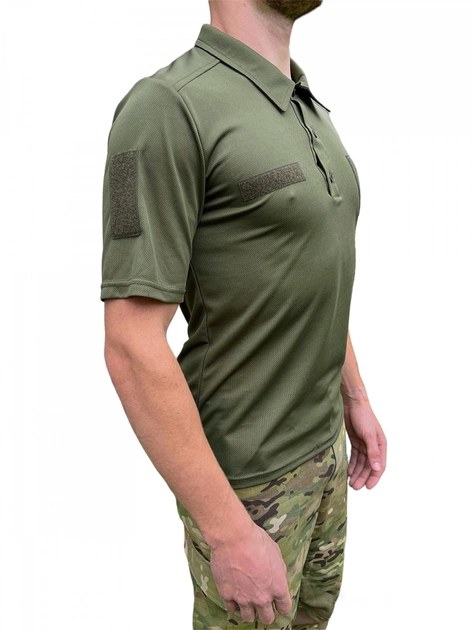 Поло тактичне ЗСУ олива футболка поло кулмакс coolmax розмір XL 52 - зображення 2