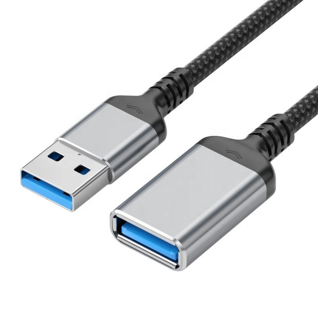 Кабель удлинитель USB 3.0 - 1м AM/AF Noname серый – фото, отзывы ...
