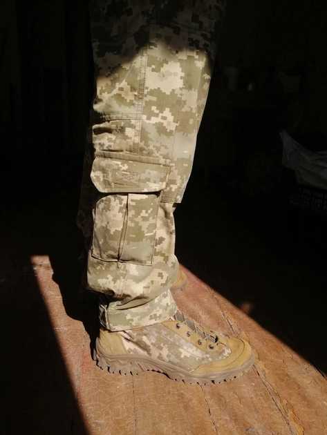 Кєди літні тактичні полегшені, взуття для військових KROK KT2, 41 розмір, хакі, 02.41 - зображення 2