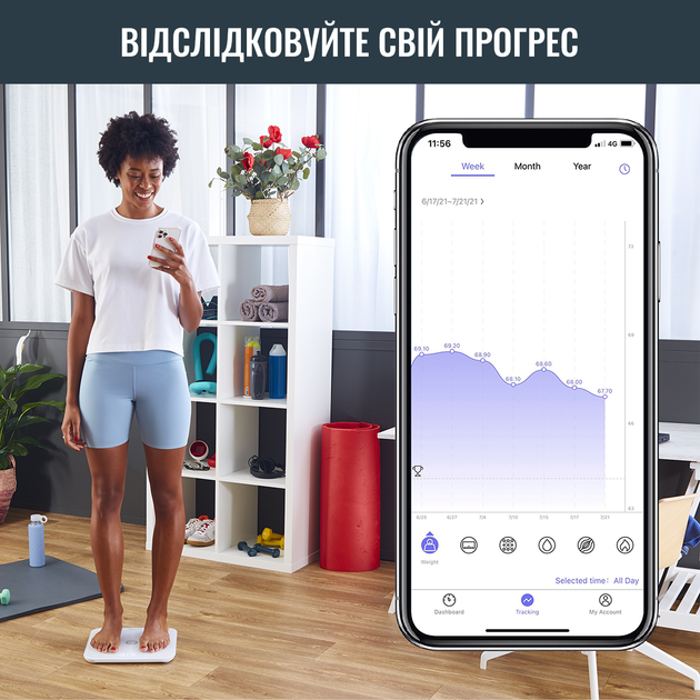 Смарт-весы Tefal GOODVIBES SPORT BM9640S1 BM9640S1 - изображение 4