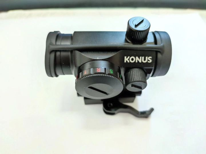 Приціл коліматорний KONUS NUCLEAR 1x22 з кріпленням швидкознімним - зображення 1