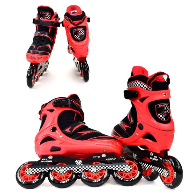 Беговые роликовые коньки Best roller 39-42 размер черно-красные 55486048 55486048 