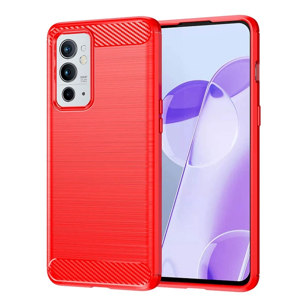 Чохол Lenuo Carbon Fiber для OnePlus 9RT Red - Фото 1 Чохол Lenuo Carbon Fiber для OnePlus 9RT Red - изображение 1