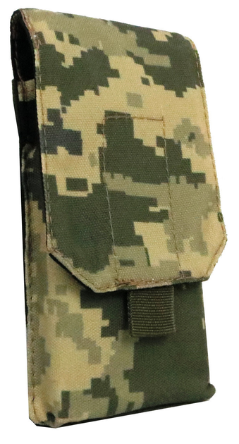 Армейский подсумок для мобильного телефона, смартфона АК Ukr Military пиксель ВСУ - изображение 1