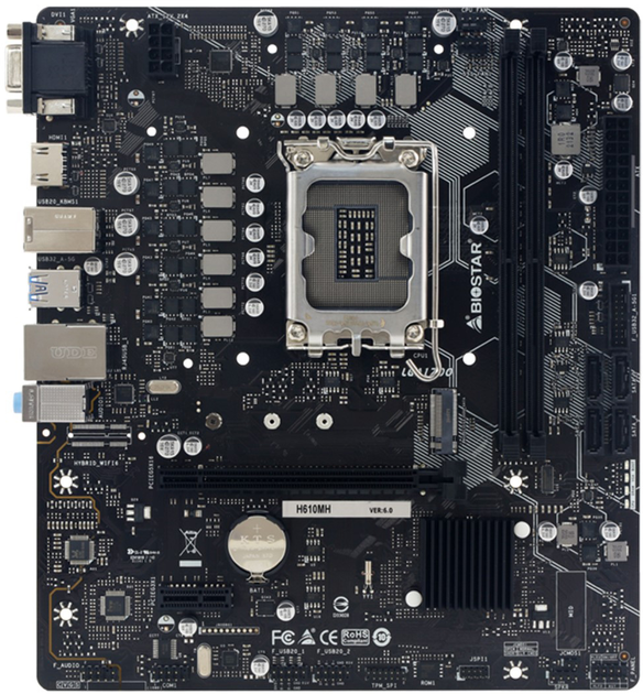 Материнская плата Biostar H610MH (s1700, Intel H610, PCI-Ex16) – фото ...