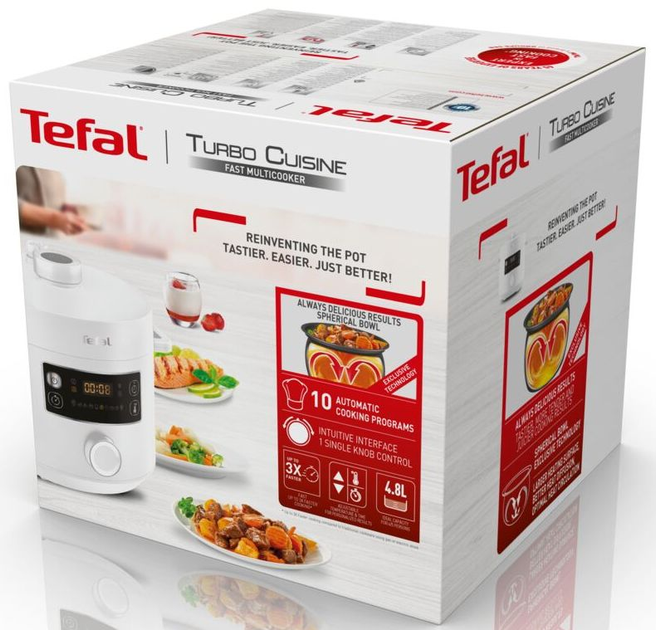 Мультиварка-скороварка TEFAL Turbo Cuisine CY754130 - зображення 15