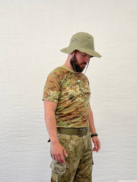 Летняя тактическая мужская футболка с коротким рукавом L Мультикам - изображение 2