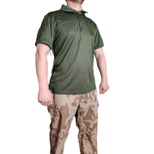 Рубашка поло военная для ЗСУ зеленая 5ХL (60) - изображение 2