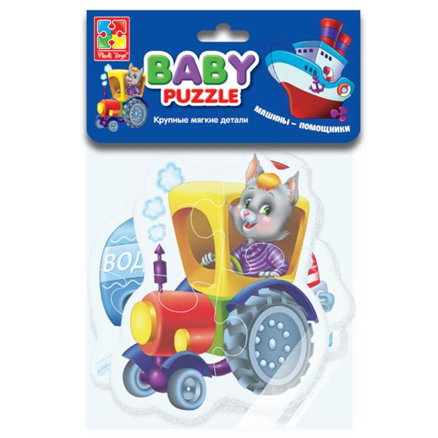 Baby Puzzle «Машины-помощники» VT1106-08 Vladi Toys 16 элементов ...