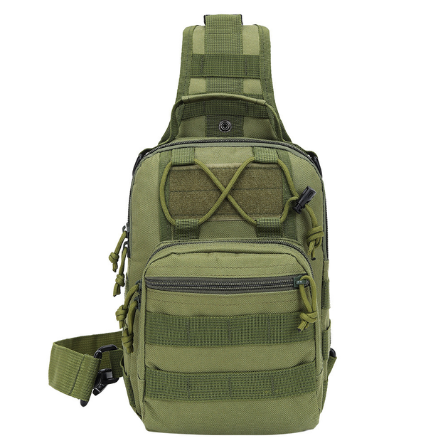 Тактический штурмовой военный рюкзак сумка Outdoor Tactics Z6 (с системой MOLLE) 6 литров Олива - изображение 2