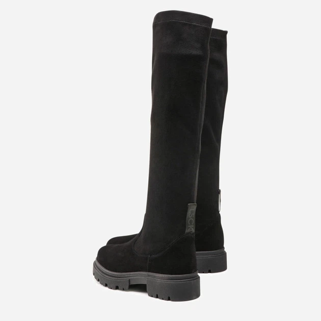 Kozaki damskie zamszowe na obcasie do kolana Lasocki EST-DONNA-05 39 25.5 cm Czarne (5904248104924) - obraz 3