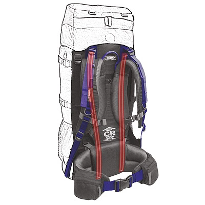 Рюкзак Terra Incognita Mountain 50 л с 600D Polyester Rip Stop, подвесной системой CR и вентилируемой спинкой (F1B8DEB77946) - изображение 2