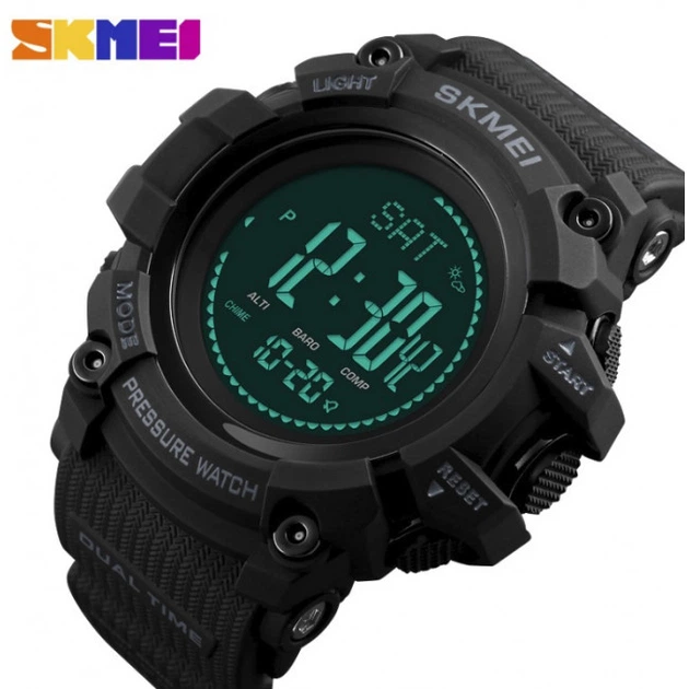 Мужские тактические часы Skmei 1356 Compass (с компасом) для военных - изображение 3