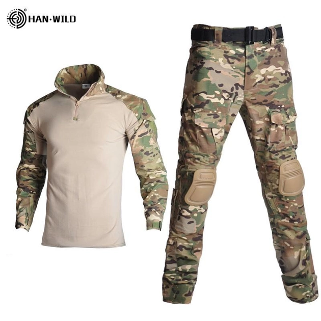 Тактичний військовий костюм HAN WILD G2 Multicam Убакс і Штани із Захистом колін L Мультикам HWM00268-2 - зображення 2