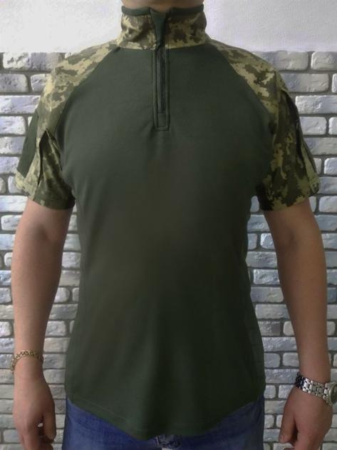 Військова тактична сорочка з коротким рукавом Убакс 56 Хакі Піксель - зображення 1