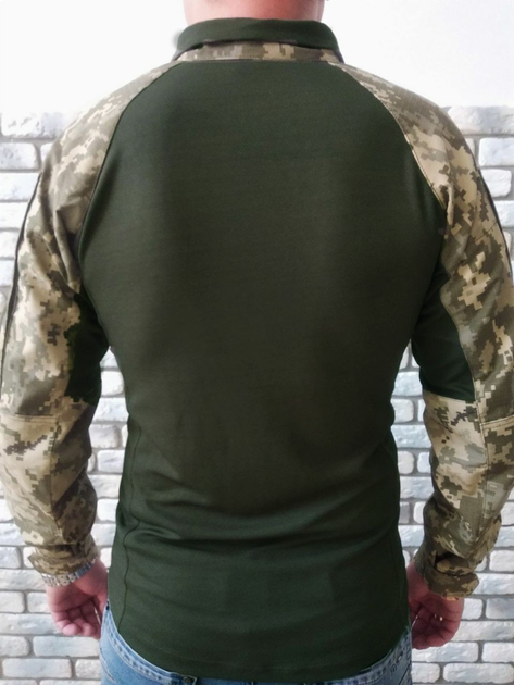 Военная тактическая рубашка с длинным рукавом Убакс 50 Хаки Пиксель - изображение 2