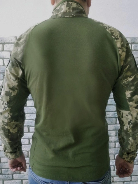 Военная тактическая рубашка с длинным рукавом Убакс 64 Олива Пиксель - изображение 2