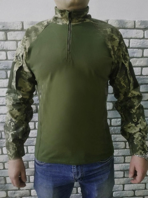 Військова тактична сорочка з довгим рукавом Убакс 46 Оліва Піксель - зображення 1