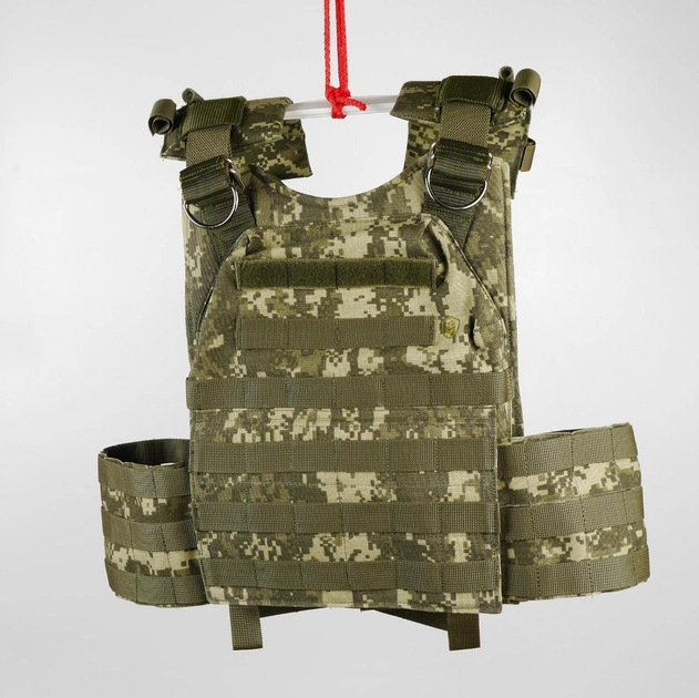Военная армейская плитоноска Жилет тактический быстросъемный т IT-1 Пиксель - изображение 1