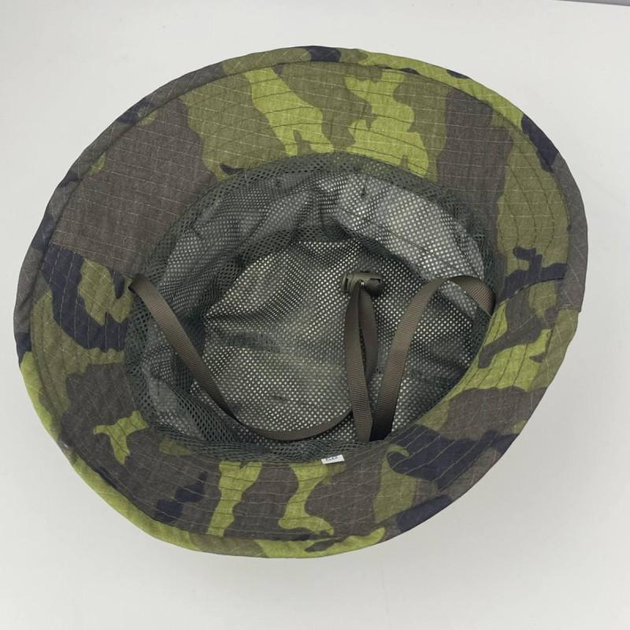 Тактична бойова військова панама з підкладкою із сітки ЗСУ 4.5.0. 6628 Камуфляж зелений із шийним шнурком стрічка для кріплення додаткового маскування 56 розмір - зображення 2
