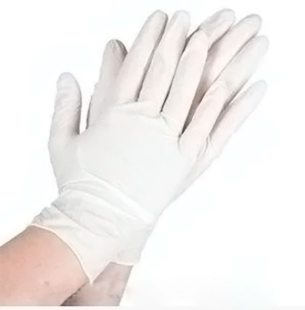 Перчатки медицинские смотровые латексные опудренные Medicare 100 шт. S белый - изображение 2
