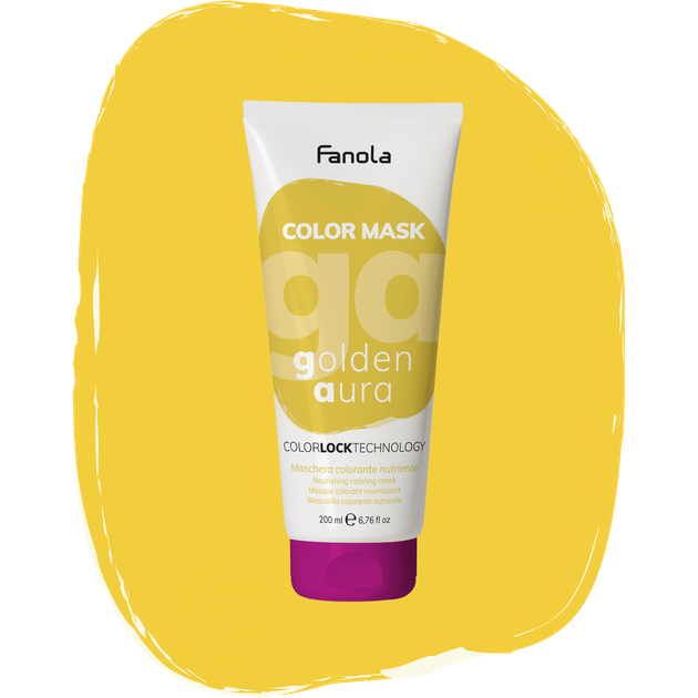 Тонирующая маска для питания и увлажнения Золотая Аура Fanola Color Mask Golden Aura 200 мл - Фото 1 Тонирующая маска для питания и увлажнения Золотая Аура Fanola Color Mask Golden Aura 200 мл - изображение 1