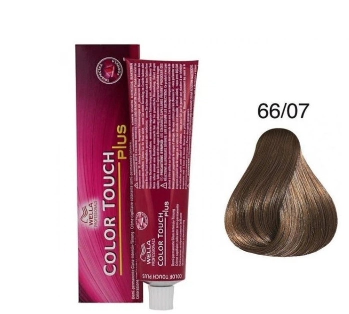 Фарба для волосся безаміачна Wella Professionals Color Touch Plus 66/07-темний натуральний блондин коричневий 60 мл (8005610528441) - зображення 2