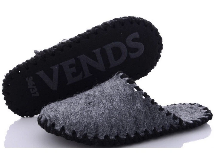Женские фетровые тапочки VENDS 294 серый 38-39р 25см - изображение 2