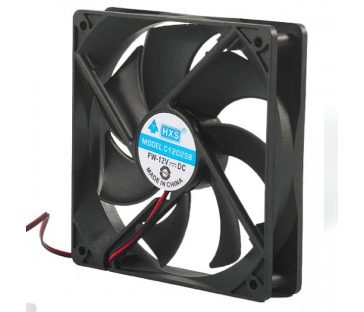 Кулер корпусний Merlion HXS 12025 DC sleeve fan 4pin MOLEX - 120*120*25мм - изображение 1