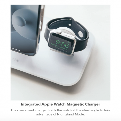 Док-станция Mophie 3-in-1 wireless stand for MagSafe White (403108005) - изображение 7