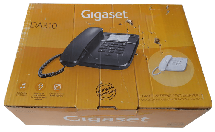 Дротовий аналоговий телефон Gigaset DA310 чорний - Б/В - зображення 3