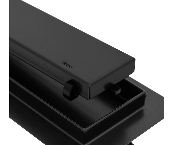 Трап для душу REA NEO PRO BLACK 2в1 чорний 50 см (REA-G0999) - зображення 9