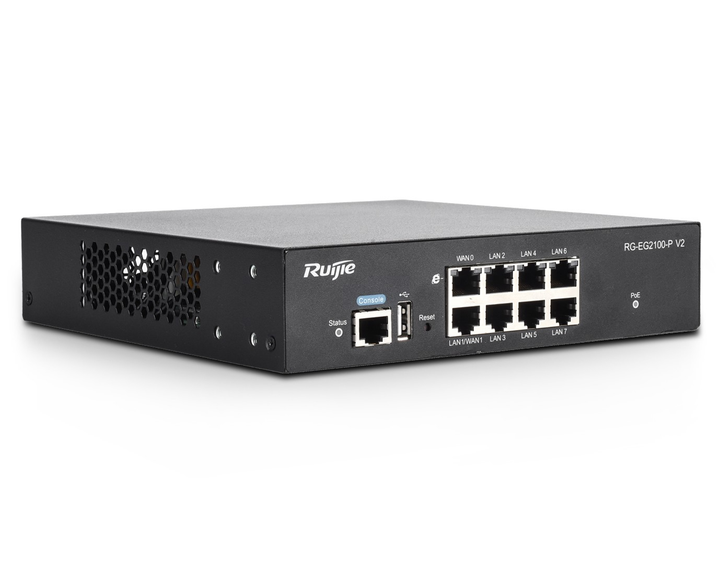 Маршрутизатор Ruijie RG-EG2100-P v2 (1xGE WAN, 1xGE WAN/PoE+ LAN, 6xGE ...