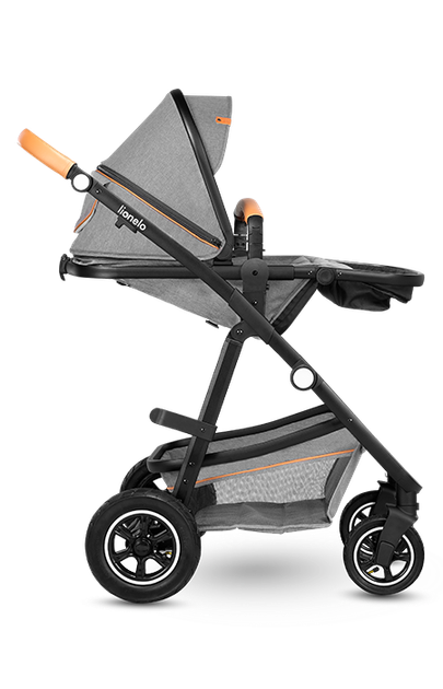 Универсальная коляска 2 в 1 Lionelo AMBER GREY STONE - изображение 4