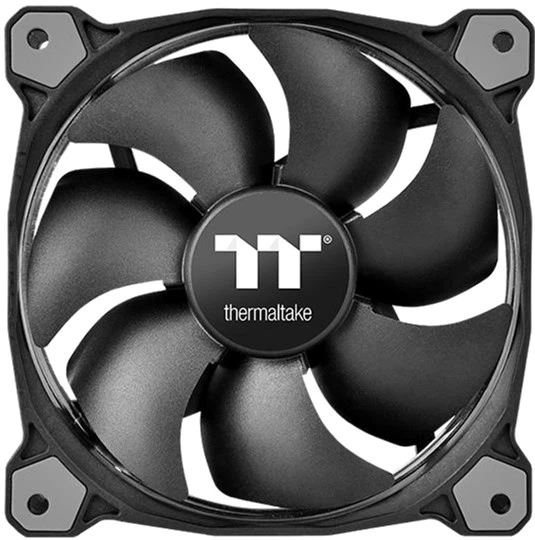 Набір вентиляторів Thermaltake Riing 12 LED RGB Radiator Fan Sync Edition (комплект з 3-х вентиляторів) Black (CL-F071-PL12SW-A) - зображення 2