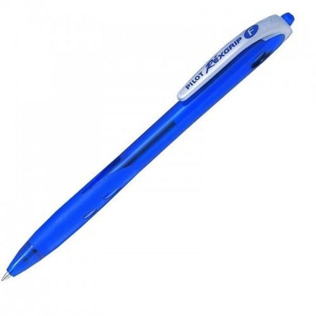 Ручка шариковая автоматическая Pilot Rexgrip 0.7 мм Синяя BPRG-10R-F-L ...