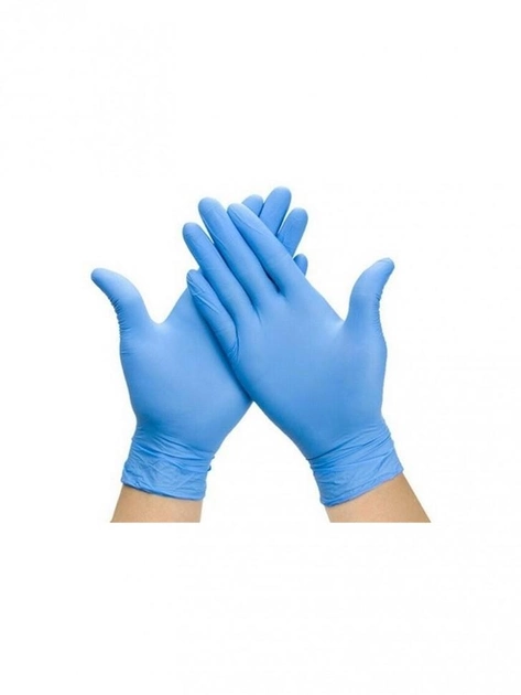Перчатки нитриловые нестерильные Zarys EasyCare Blue S 100 шт - изображение 1