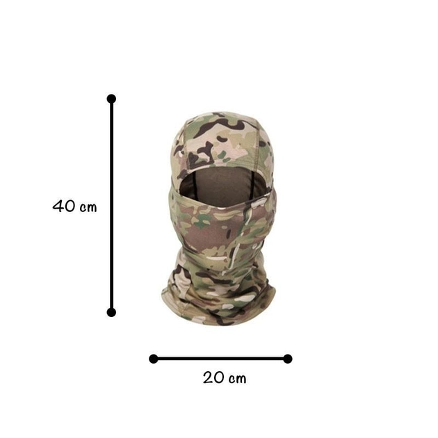 Балаклава для военных, ветрозащитный капюшон мужской, летний, мультикам цвета, TTM-05 A_1 №1 - изображение 2