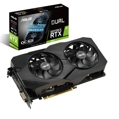 か*迎様 ASUS Dual GeForce RTX 2060 OC 12GB Видеокарта GF RTX 2060 12GB GDDR6 Dual Evo OC Asus (DUAL-RTX2060