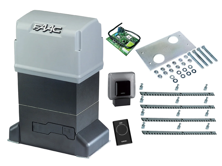 Автоматика для откатных ворот FAAC 844 ER KIT (створка до 1800 кг.) Сигнальная лампа, 1 шт., 4 м - Фото 1 Автоматика для откатных ворот FAAC 844 ER KIT (створка до 1800 кг.) Сигнальная лампа, 1 шт., 4 м - изображение 1