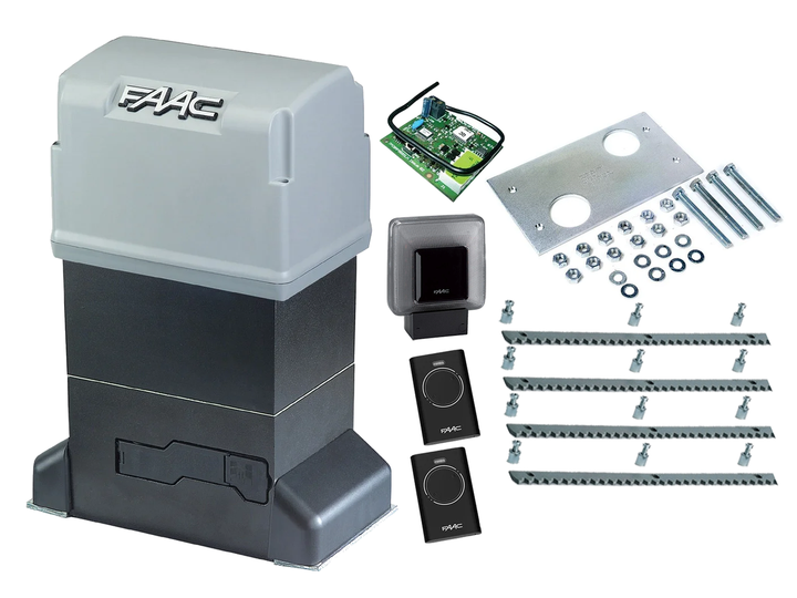 Автоматика для откатных ворот FAAC 844 ER KIT (створка до 1800 кг.) Сигнальная лампа, 2 шт., 4 м - Фото 1 Автоматика для откатных ворот FAAC 844 ER KIT (створка до 1800 кг.) Сигнальная лампа, 2 шт., 4 м - изображение 1